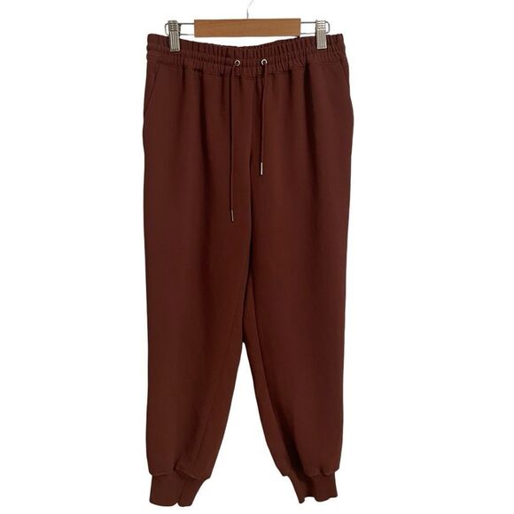 Wilfred Aritzia Buffon Brown Jogger Ankle Pants Drawstring Size XS - Picture 1 of 9